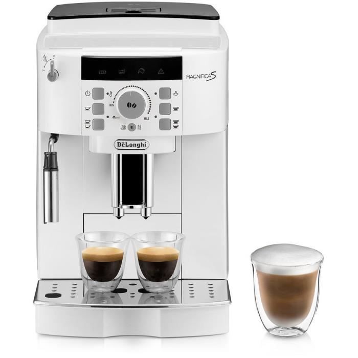Espressomachine met bonenmaler – De’Longhi Magnifica S ECAM22.110.W – 1,8 L – 250 g – 15 bar – 1450 W – zilver en zwart